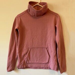 Crewcuts Girls XL Funnel Neck Pigment Dye Pink Sweat Shirt